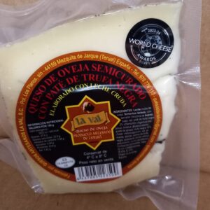 QUESO SEMICURADO CON PATE TRUFA NEGRA LA VAL
